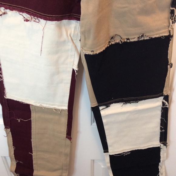 🎉Beautiful PatchWork Stretch Jeans🎉Size Large🎉 - Picture 5 of 7